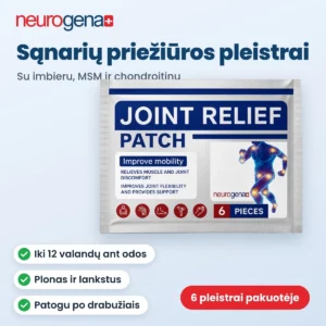 Neurogena sąnarių priežiūros pleistrai (6 vnt.)